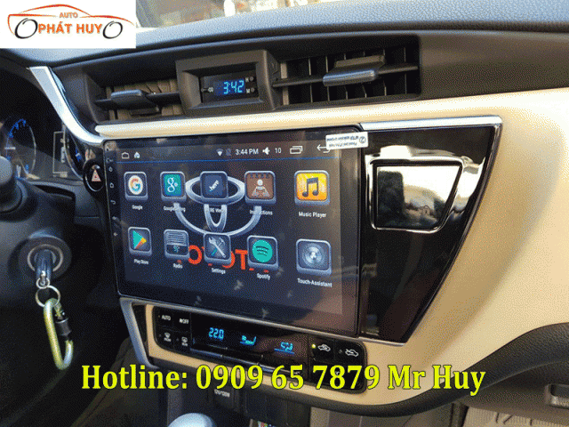 Màn hình dvd android 10 inch xe Toyota Altis