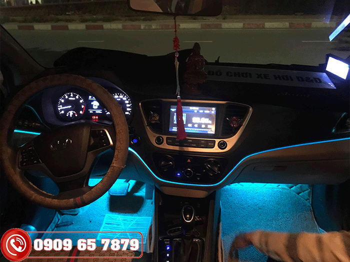 LED viền nội thất xe Hyundai Accent