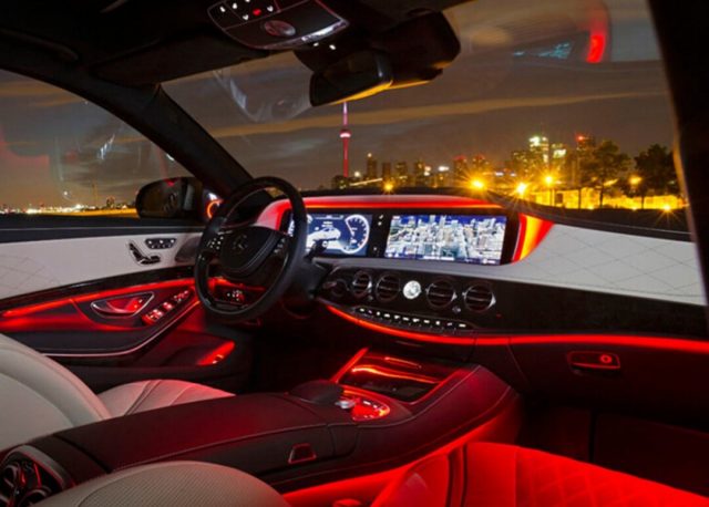 Đèn led viền nội thất ô tô