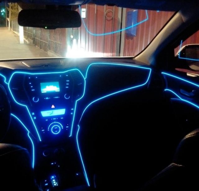 Đèn led viền nội thất ô tô