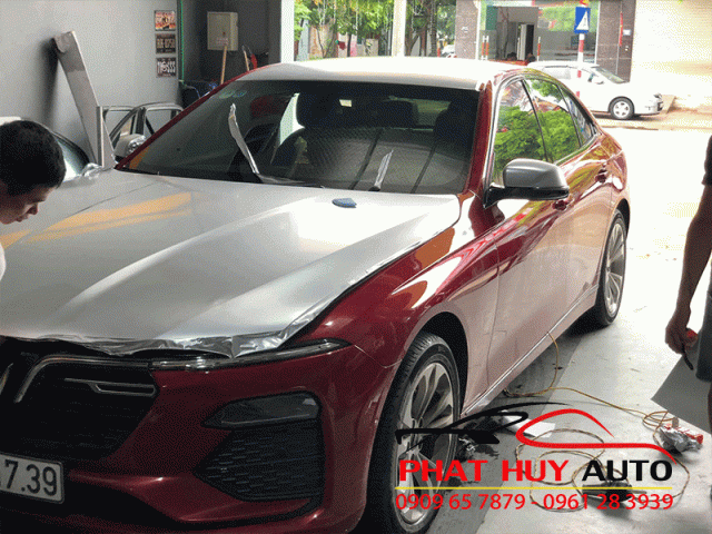 Dán nóc xe Vinfast LUX A2.0 kiểu Maybach