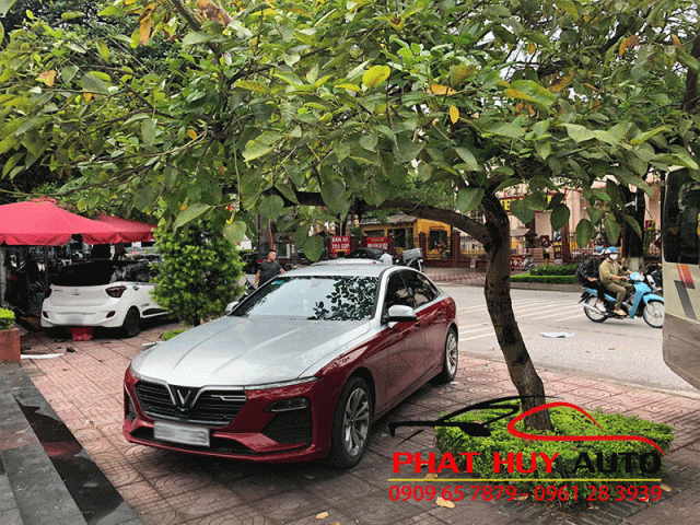 Dán nóc xe Vinfast LUX A2.0 kiểu Maybach