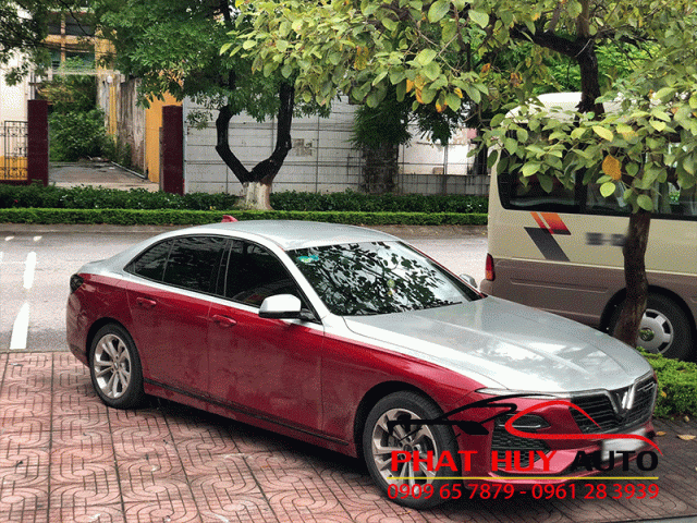 Dán nóc xe Vinfast LUX A2.0 kiểu Maybach