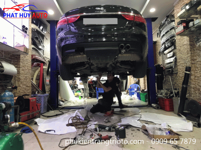Độ pô cho xe ô tô Jaguar XF