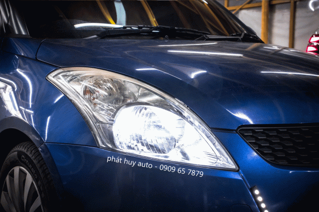 Thay bóng đèn pha led xe Suzuki Swift tăng sáng