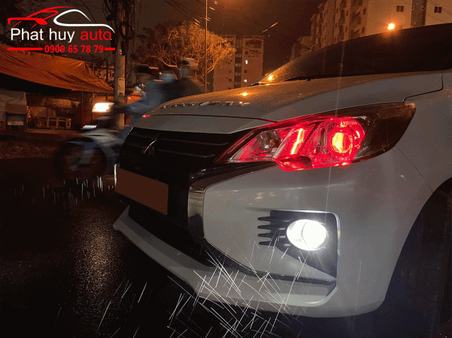 Độ đèn bi gầm cho xe Mitsubishi Attrage 2020