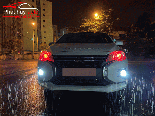 Độ đèn bi gầm cho xe Mitsubishi Attrage 2020