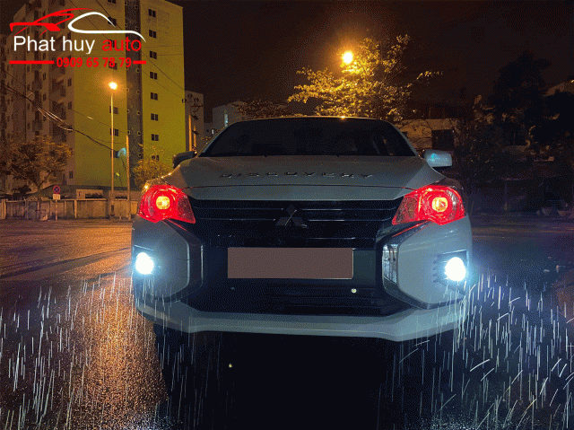 Độ đèn bi gầm cho xe Mitsubishi Attrage 2020