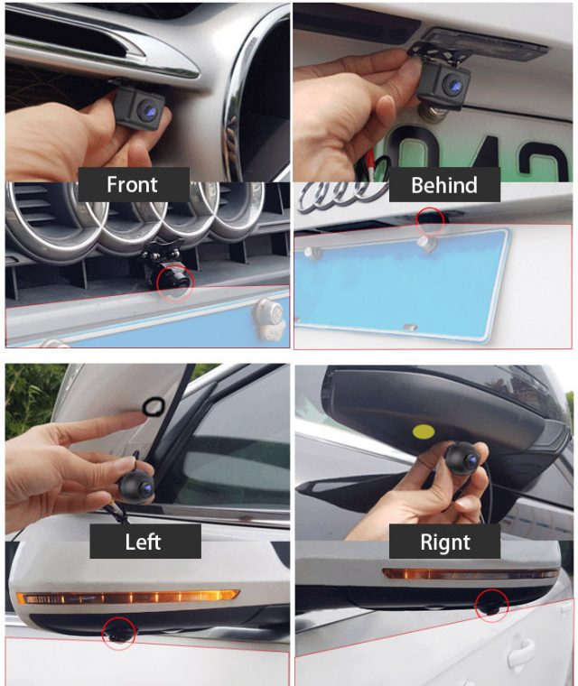 Gắn camera 360 độ cho xe Mitsubishi Attrage