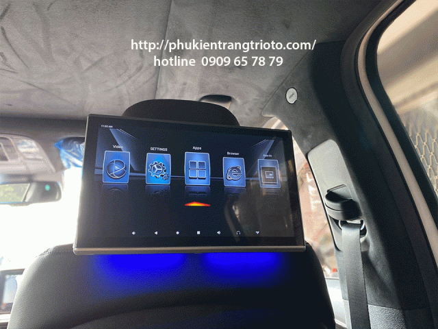 Lắp màn hình gối đầu cho xe Toyota Cross 2021