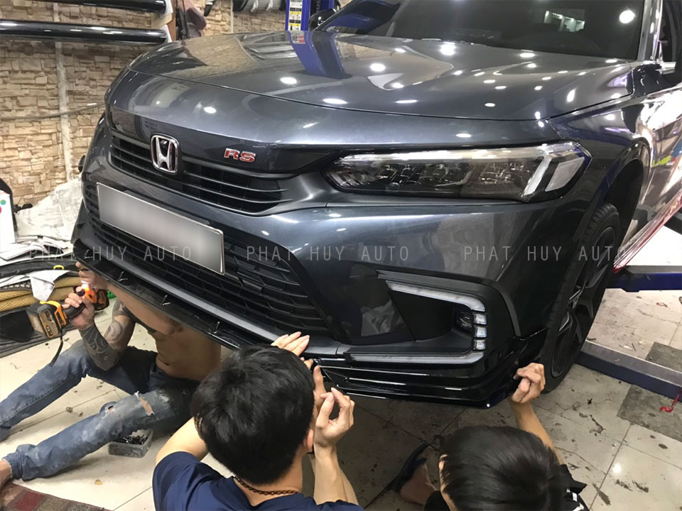 Lắp body kit Honda Civic 2022