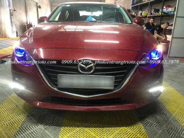 Độ đèn bi led Leo Light xe Mazda 3