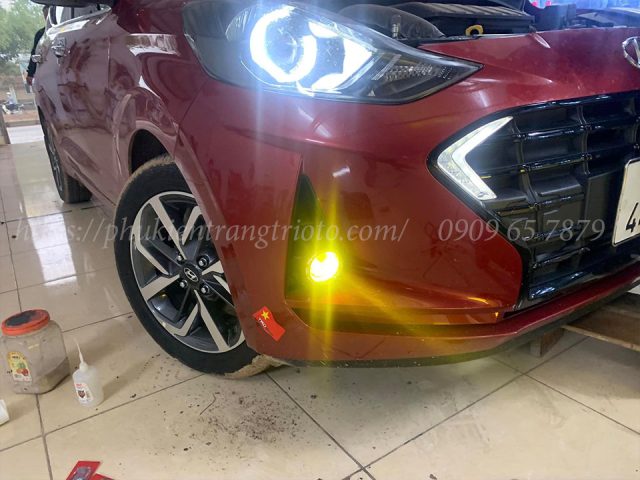 Độ đèn bi gầm cho xe Hyundai i10 2022