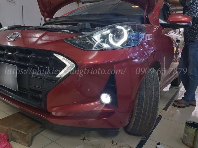 Độ đèn bi gầm cho xe Hyundai i10 2022