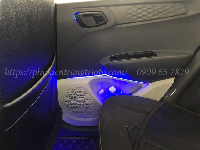 Độ led viền nội thất xe Hyundai i10 2022