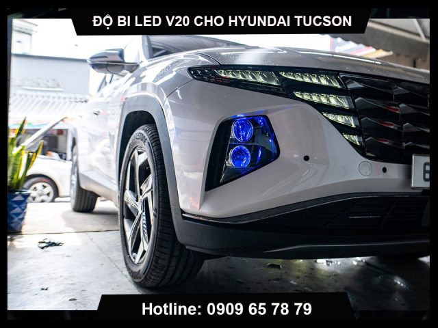 Độ đèn bi led X-Light V20 cho xe Hyundai Tucson