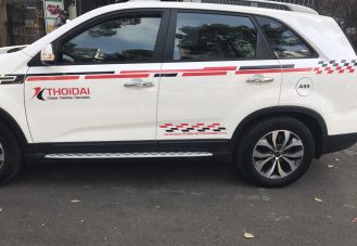 Tem dán cho sườn xe Kia Sorento