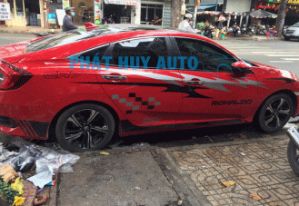 Dán decal tem xe Honda Civic giá rẻ