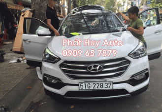 Dán phim cách nhiệt 3M chính hãng Hyundai Santafe