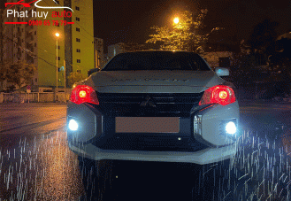 Độ đèn bi gầm cho xe Mitsubishi Attrage 2020