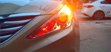 Độ đèn bi mắt quỷ cho xe Hyundai Sonata