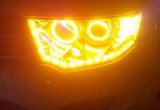 Độ đèn cho xe Pajero Sport