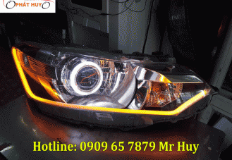 Độ đèn led chạy, bi xenon cho xe Toyota Vios