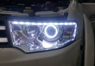 Độ đèn led cho xe Mitsubishi Pajero Sport