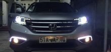 Độ đèn Led đèn bi xenon cho xe Honda CRV