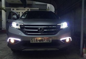 Độ đèn Led đèn bi xenon cho xe Honda CRV