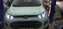 Độ đèn led trên nóc xe Ford Ecosport