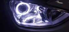 Độ đèn led,vòng angel eyes cho Hyundai i10