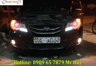 Độ đèn pha nguyên bộ xe Hyundai Avante