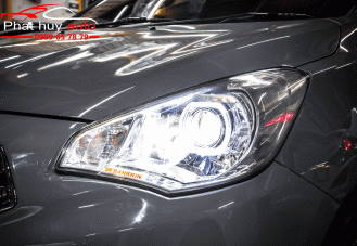 Độ đèn xe Mitsubishi Attrage 2020