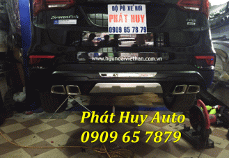 Độ pô thể thao xe Hyundai Santafe giá rẻ tại tphcm