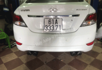 Độ pô xe Hyundai Accent chuyên nghiệp