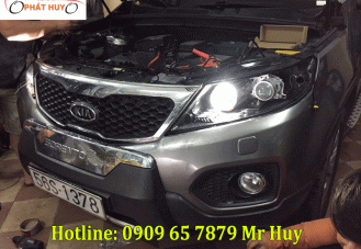 Gắn đèn bi xenon cho Kia Sorento