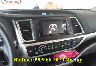 Gắn màn hình dvd android xe Toyota Highlander 2018