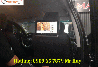 Lắp màn hình gối đầu android xe Toyota Altis