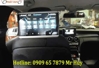 Màn hình gối đầu android xe Mercedes C200