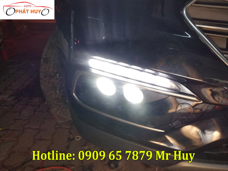 Độ đèn bi gầm cho xe Hyundai Santafe