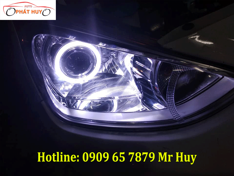 Độ đèn led,vòng angel eyes cho Hyundai i10