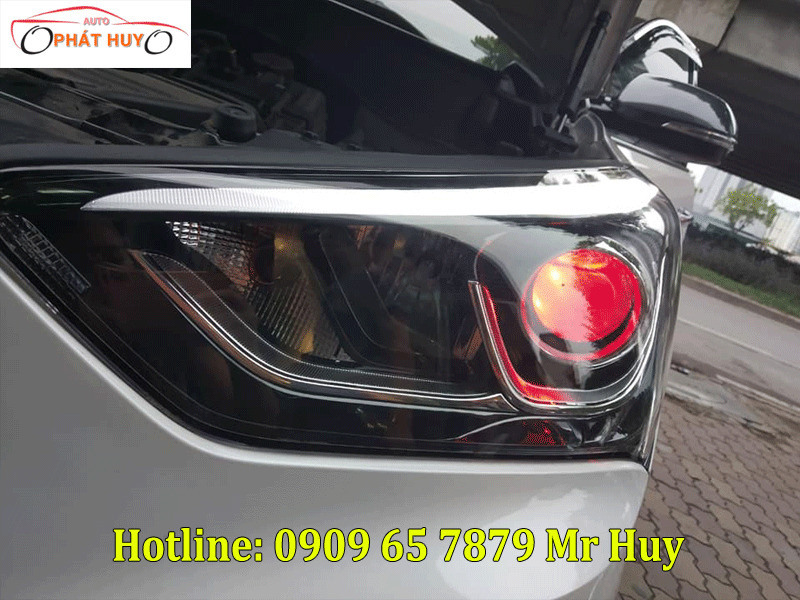 Độ đèn cho xe Hyundai Santafe