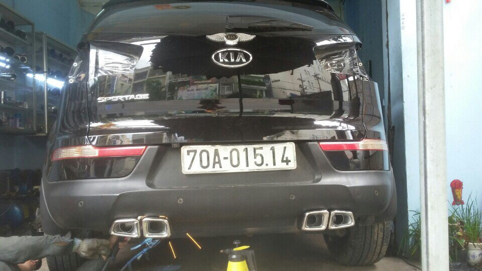 Độ pô xe Kia Sportage giá rẻ tại tphcm