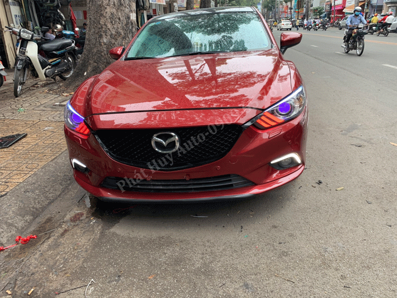 Độ đèn cho xe Mazda 6