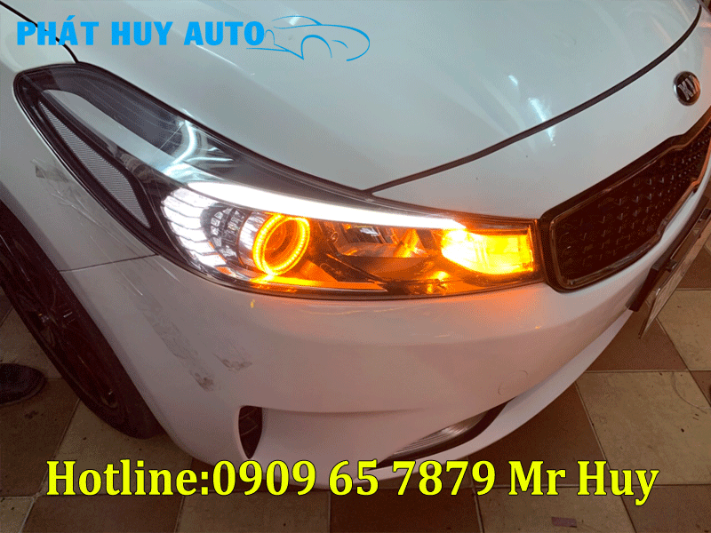 Độ đèn led,vòng angel eyes cho xe Kia Cerato