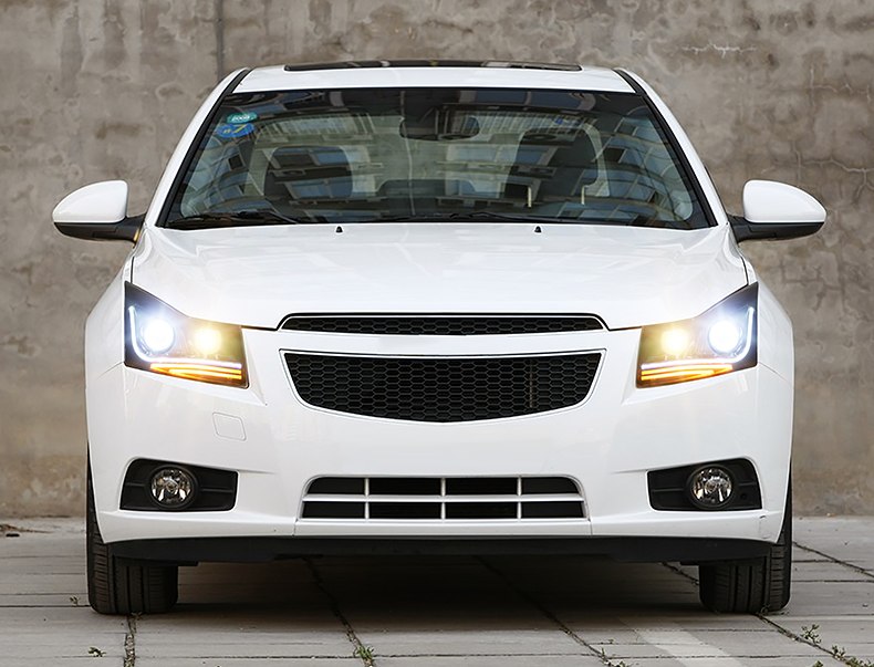 Lắp đèn led nguyên bộ cho đèn Chevrolet Cruze