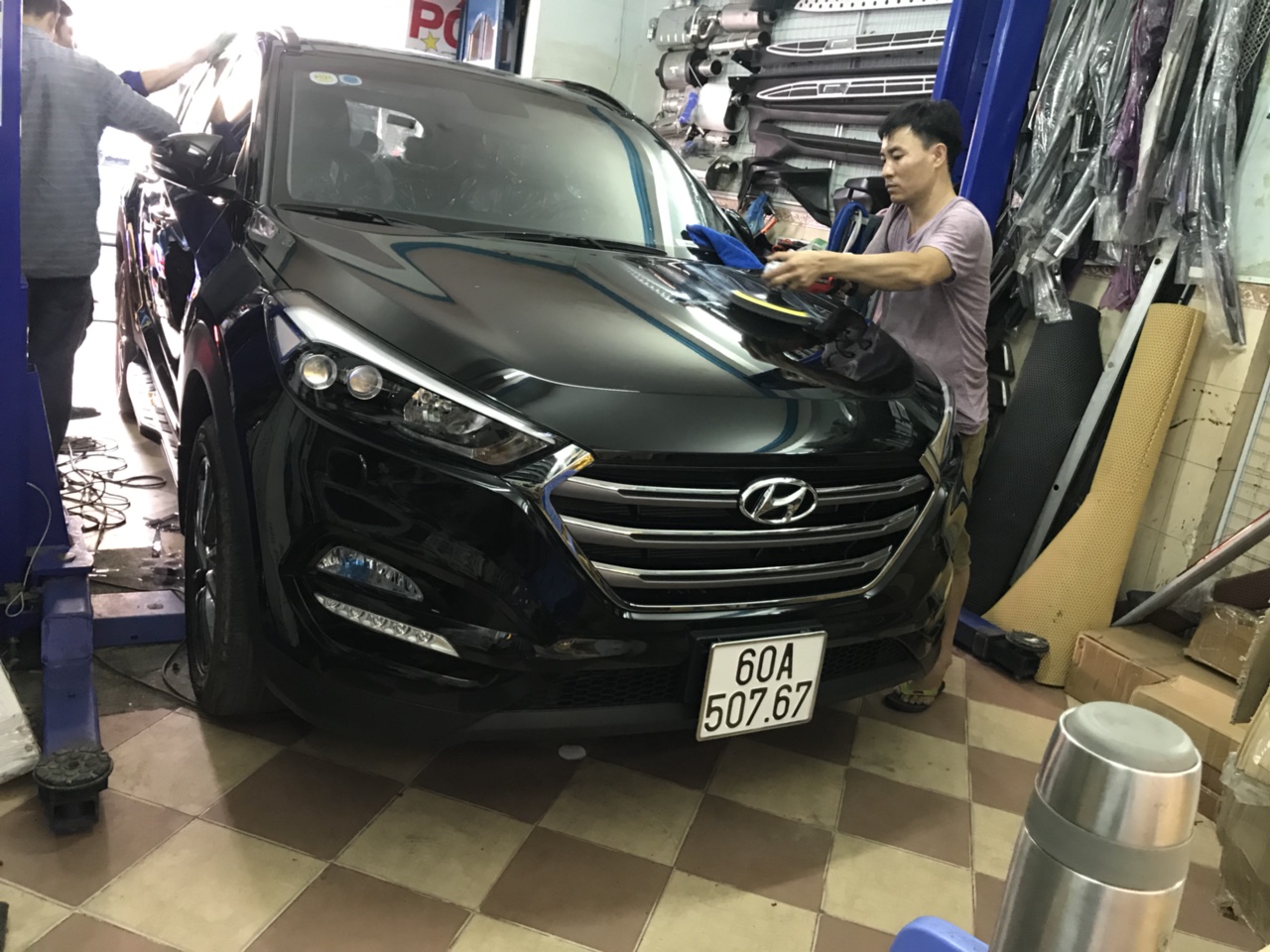 Phủ nano cao cấp cho xe Hyundai Tucson