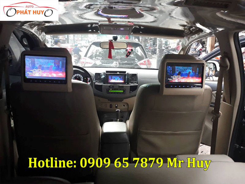 Màn hình gối đầu zin theo xe Fortuner