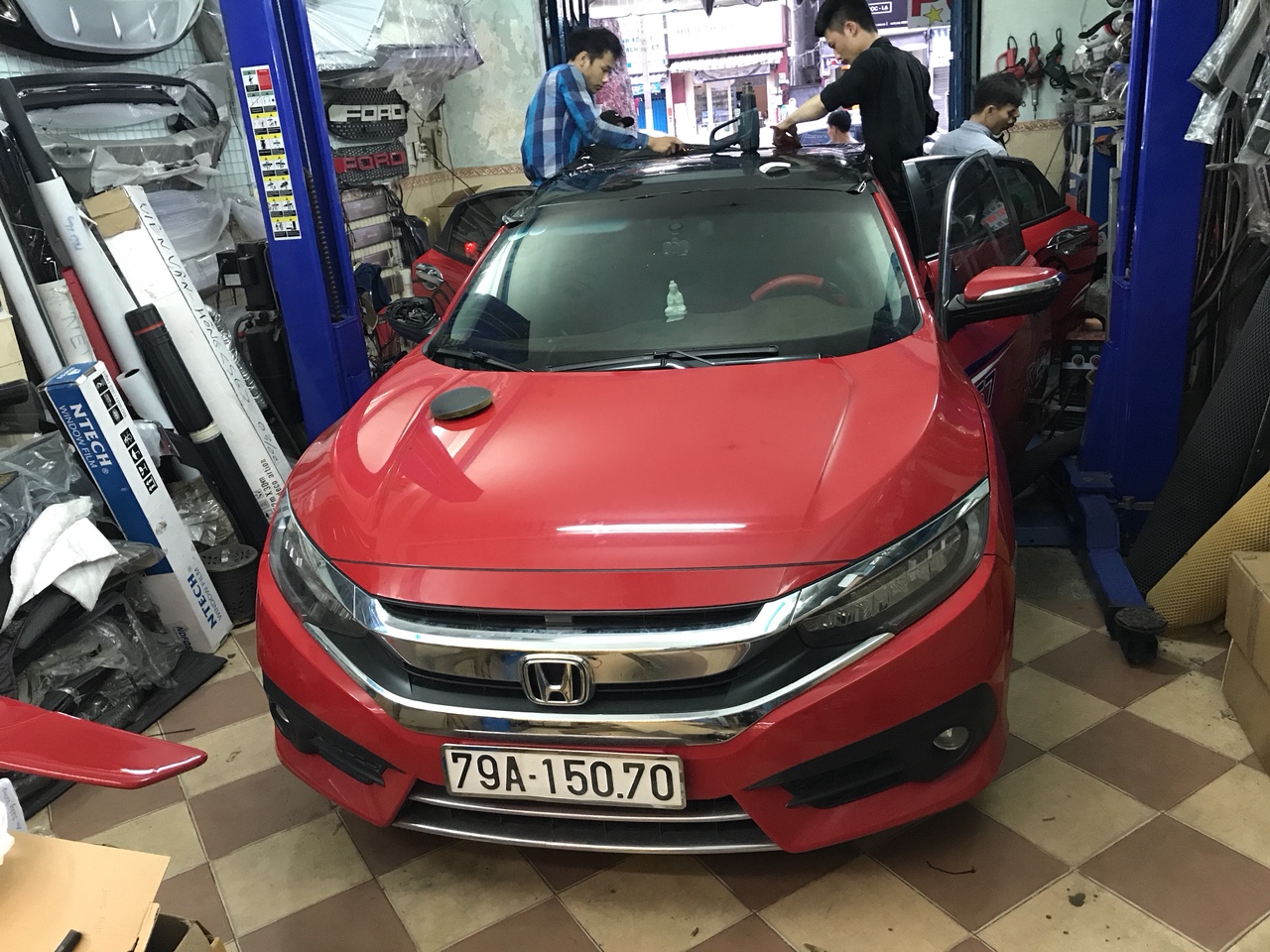 Dán nóc panorama cho xe Honda Civic giá rẻ